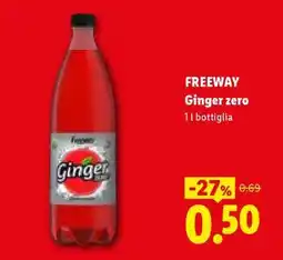Lidl Freeway Ginger Zero offerta