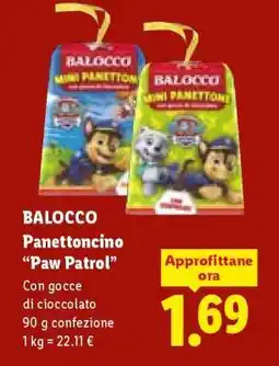 Lidl BALOCCO Panettoncino 'Paw Patrol' offerta
