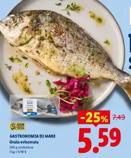 Lidl GASTRONOMIA DI MARE Orata eviscerata offerta