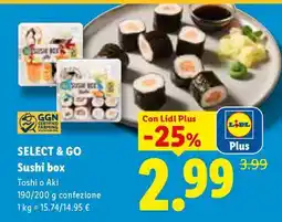 Lidl Select&Go Sushi box offerta