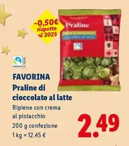 Lidl Favorina Praline di cioccolato al latte offerta