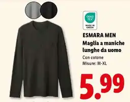 Lidl esmara Men Maglia a maniche lunghe da uomo offerta