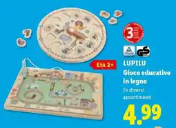 Lidl LUPILU Gioco educativo in legno offerta