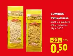 Lidl COMBINO Pasta all'uovo offerta