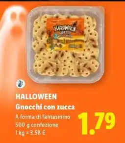 Lidl HALLOWEEN Gnocchi con zucca offerta