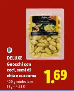 Lidl Deluxe Gnocchi con ceci, semi di chia e curcuma offerta