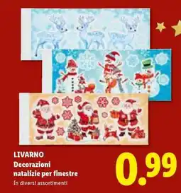 Lidl LIVARNO Decorazioni natalizie per finestre offerta