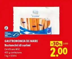 Lidl Bastoncini di surimi offerta