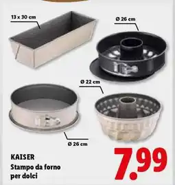 Lidl KAISER Stampo da forno per dolci offerta