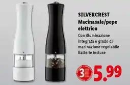 Lidl SILVERCREST Macinasale/pepe elettrico offerta