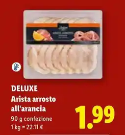 Lidl Deluxe Arista arrosto all'arancia offerta