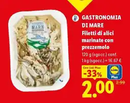 Lidl GASTRONOMIA DI MARE Filetti di alici marinate con prezzemolo offerta