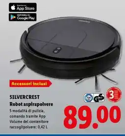 Lidl SILVERCREST Robot aspirapolvere offerta
