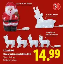 Lidl LIVARNO Decorazione natalizia LED offerta