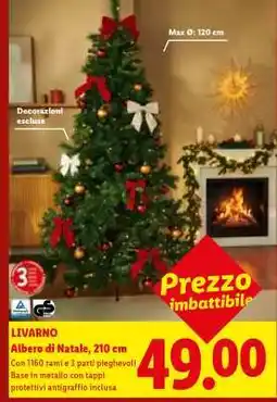 Lidl LIVARNO Albero di Natale, 210 cm offerta