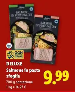 Lidl Deluxe Salmone in pasta sfoglia offerta