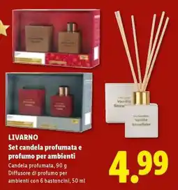 Lidl LIVARNO Set candela profumata e profumo per ambienti offerta