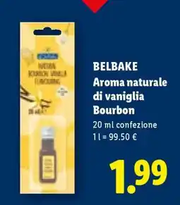 Lidl BELBAKE Aroma naturale di vaniglia Bourbon offerta