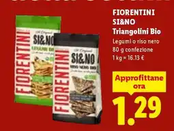 Lidl Fiorentini SI&NO Triangolini Bio offerta