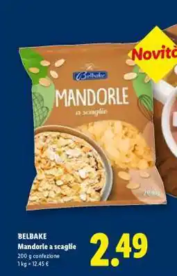 Lidl BELBAKE Mandorle a scaglie offerta