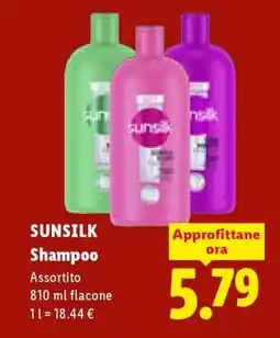 Lidl Sunsilk Shampoo offerta
