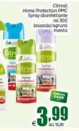 Elite Citrosil Home Protection PMC Spray disinfettante offerta
