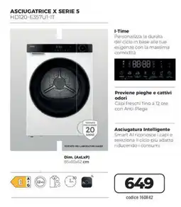 Sinergy Haier Asciugatrice X Serie 5 offerta