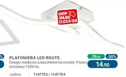 Cfadda Plafoniera led route offerta