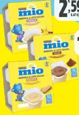 Rossotono Carrefour Nestlé mio Merenda offerta