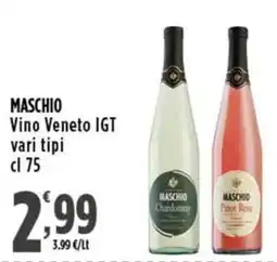 Rossotono Carrefour Maschio Vino Veneto IGT offerta