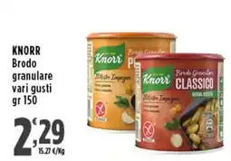 Rossotono Carrefour Knorr Brodo granulare offerta