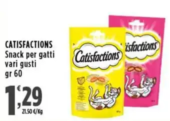Rossotono Carrefour Catisfactions Snack per gatti offerta
