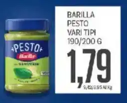 Supermercati Piccolo Barilla pesto vari tipi offerta