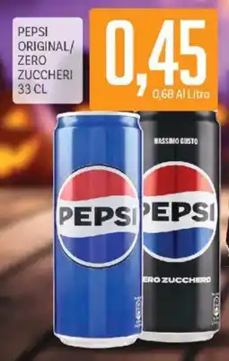 Supermercati Piccolo Pepsi Original/Zero Zucchero offerta