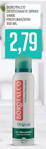 Supermercati Piccolo Borotalco deodorante spray original offerta