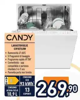 Unieuro Candy lavastoviglie offerta