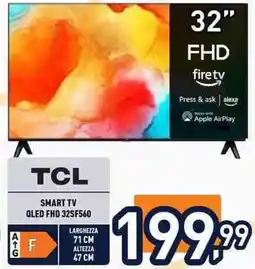 Unieuro TCL 32" Smart QLED FHD TV offerta