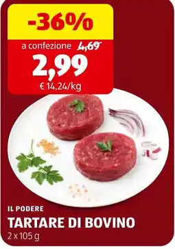 ALDI Il podere tartare di bovino offerta