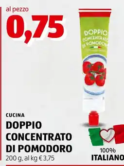 ALDI Doppio concentrato di pomodoro offerta