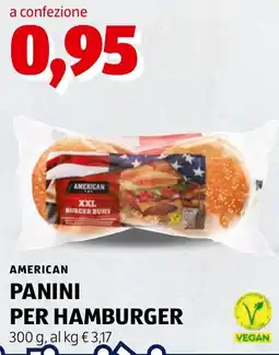 ALDI American panini per hamburger offerta