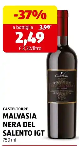 ALDI Casteltorre Malvasia Nera del Salento IGT offerta