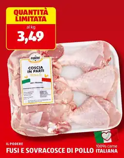ALDI Il Podere coscia in parti pollo offerta
