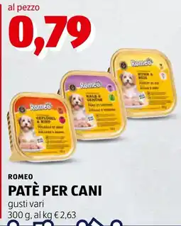 ALDI Romeo patè per cani offerta