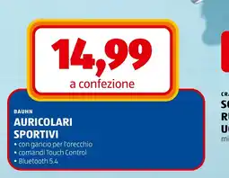 ALDI Bauhn auricolari sportivi offerta