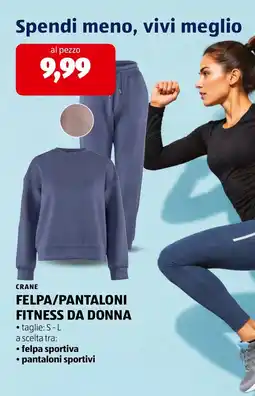 ALDI Crane FelPA/Pantaloni Fitness Da Donna offerta
