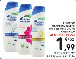 Spazio Conad Shampoo Head&Shoulders offerta