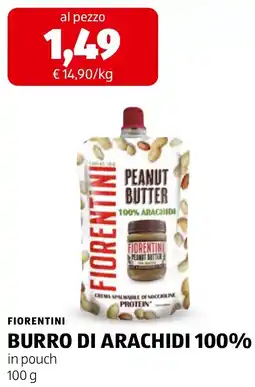ALDI Fiorentini burro di arachidi 100% offerta