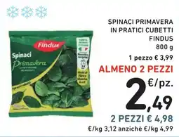 Spazio Conad Spinaci Primavera Findus offerta