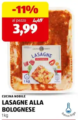 ALDI Cucina Nobile Lasagne alla Bolognese offerta