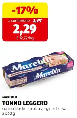 ALDI Mareblu Tonno Leggero offerta